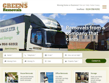 Tablet Screenshot of greens-removals.co.uk